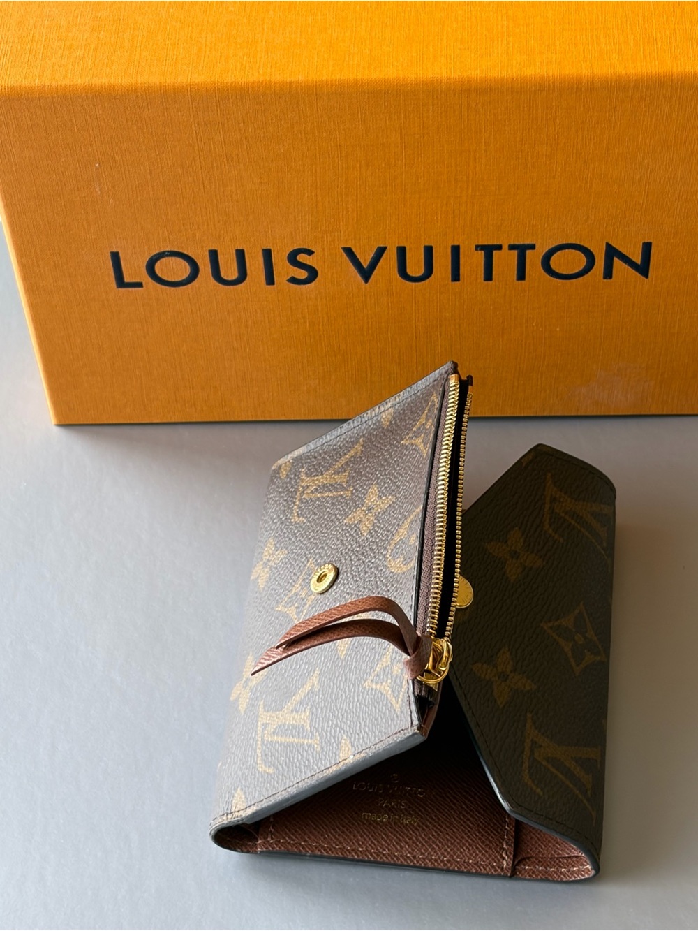Louis Vuitton Monogram Canvas Envelope Wallet - Brown & Gold - Picture 3 of 5